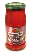 томатна паста «44 помідора» 30% сухих розчиних рецовин, банка скляна 480 гр