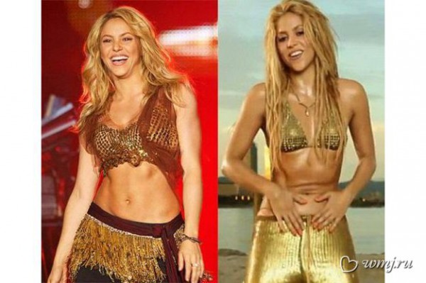 Шакира похудела фото до и после